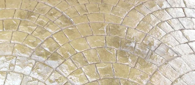 Textura adoquín romano en hormigón impreso, el molde más solicitado en Bizkaia